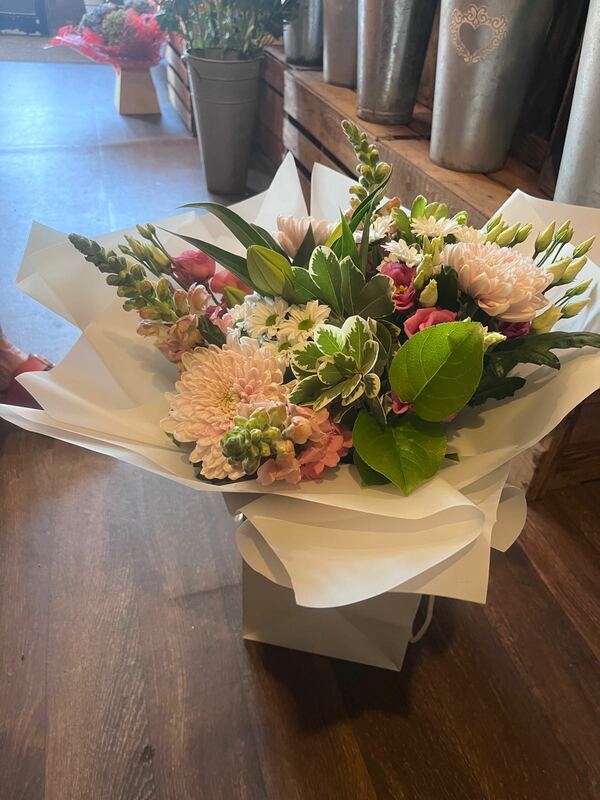 Flowers delivered to customer