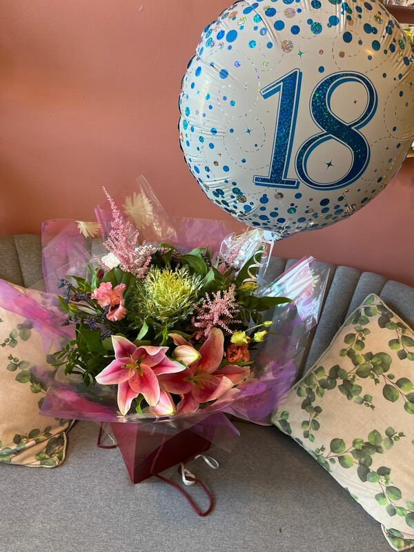 Flowers delivered to customer