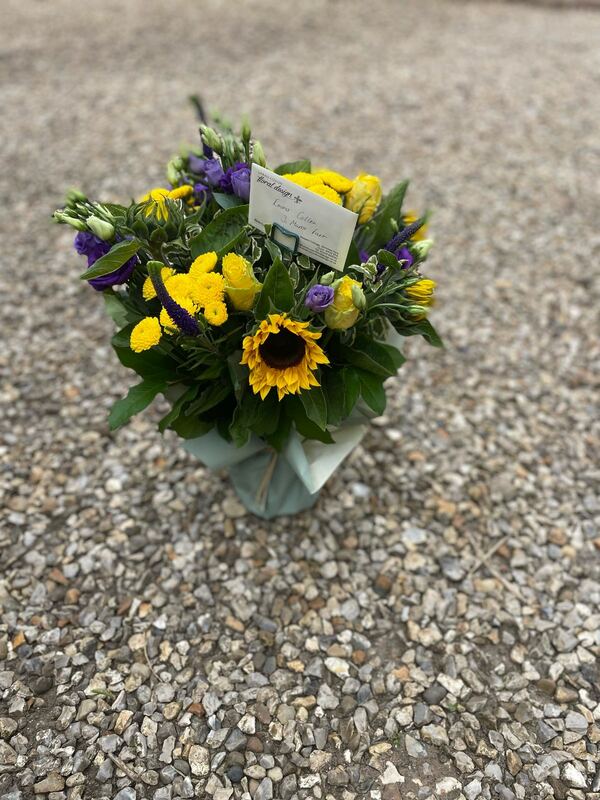 Flowers delivered to customer