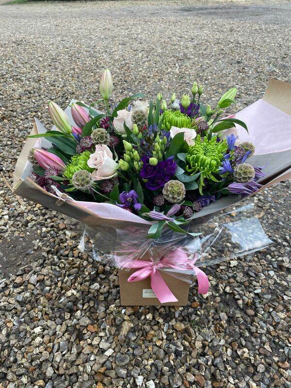 Flowers delivered to customer