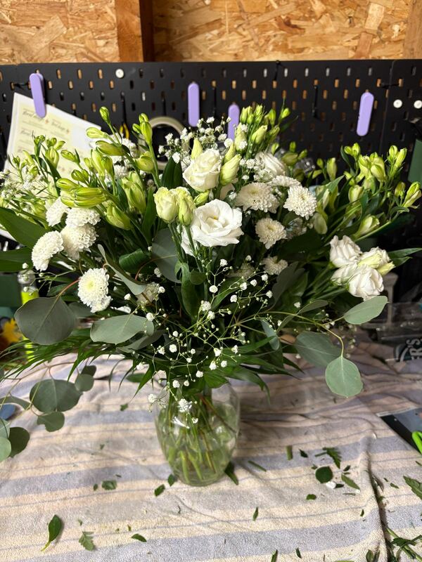 Flowers delivered to customer