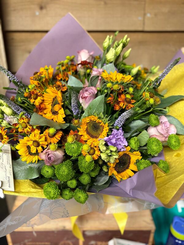 Flowers delivered to customer