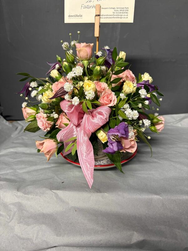 Flowers delivered to customer