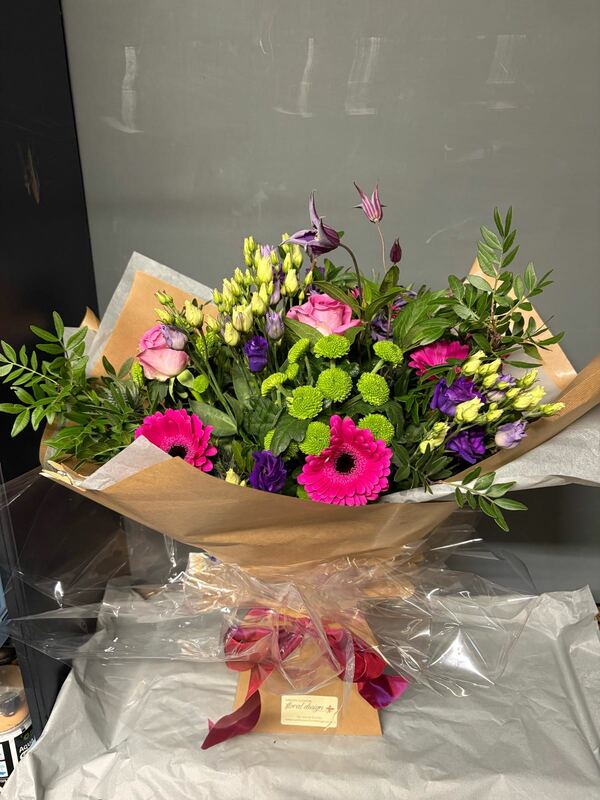 Flowers delivered to customer