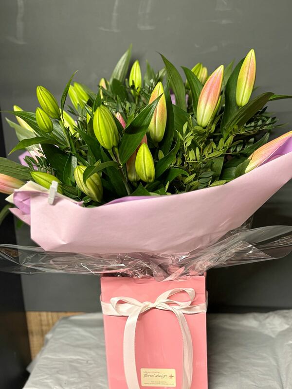Flowers delivered to customer