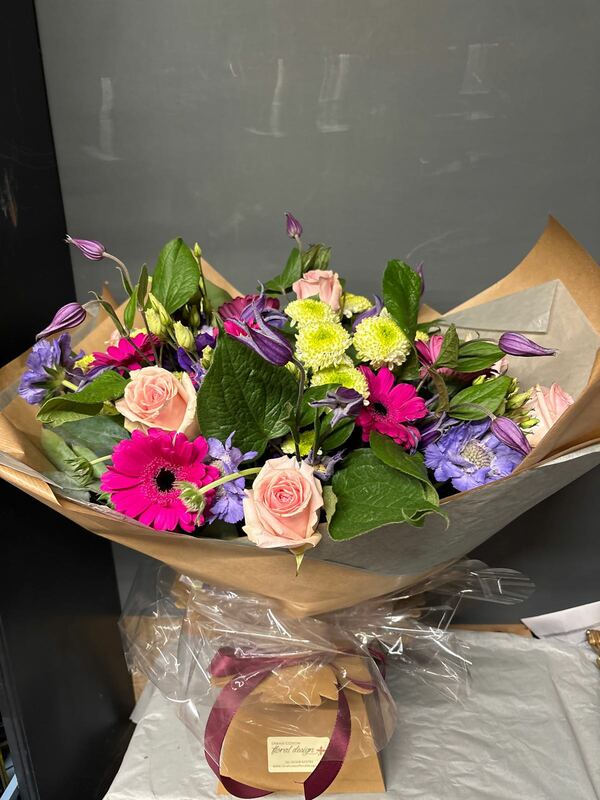 Flowers delivered to customer