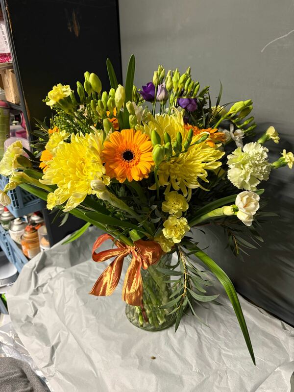 Flowers delivered to customer