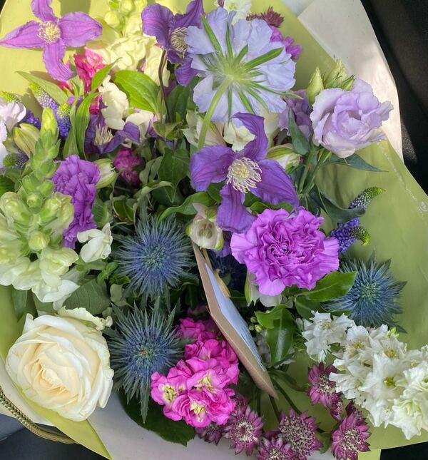 Flowers delivered to customer