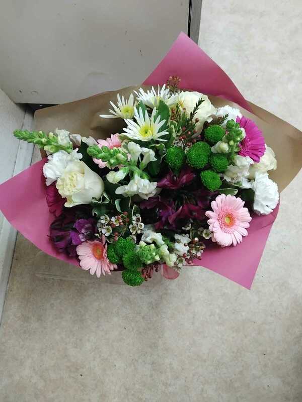 Flowers delivered to customer
