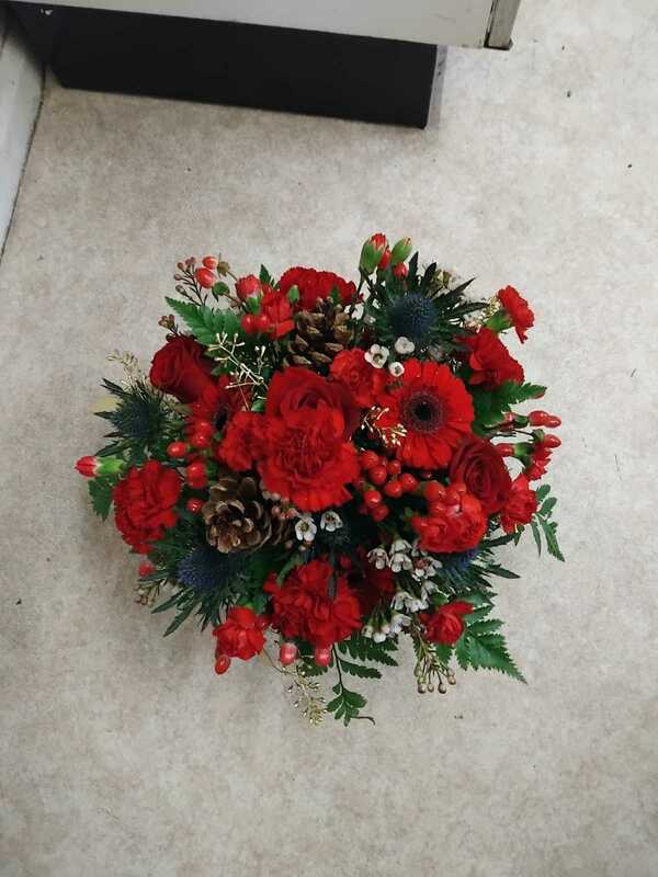 Flowers delivered to customer