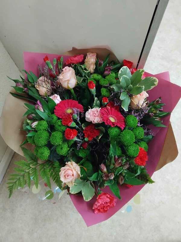Flowers delivered to customer
