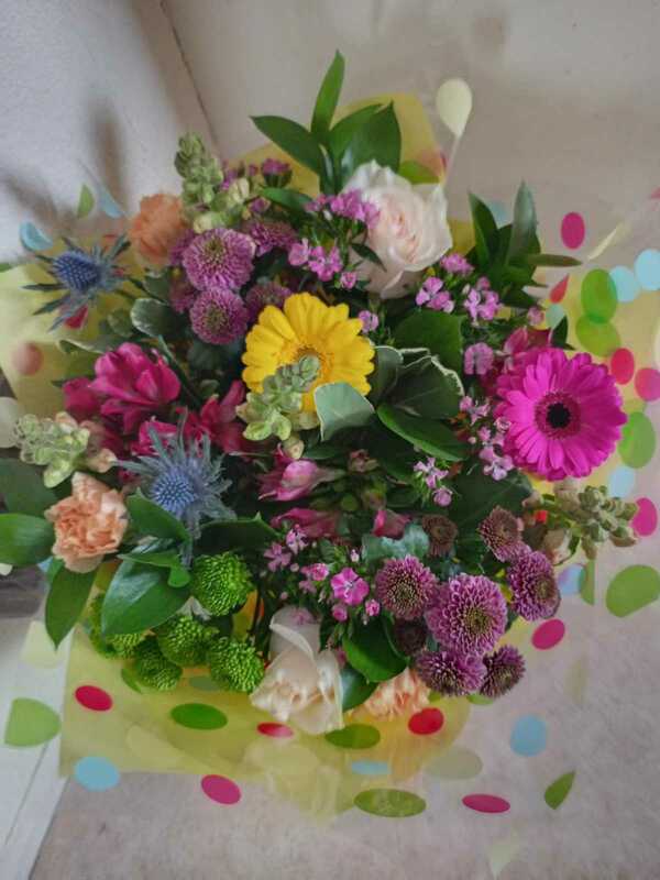 Flowers delivered to customer