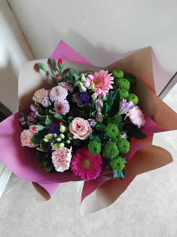 Flowers delivered to customer