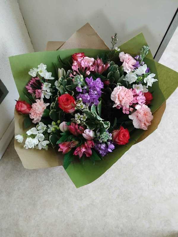 Flowers delivered to customer