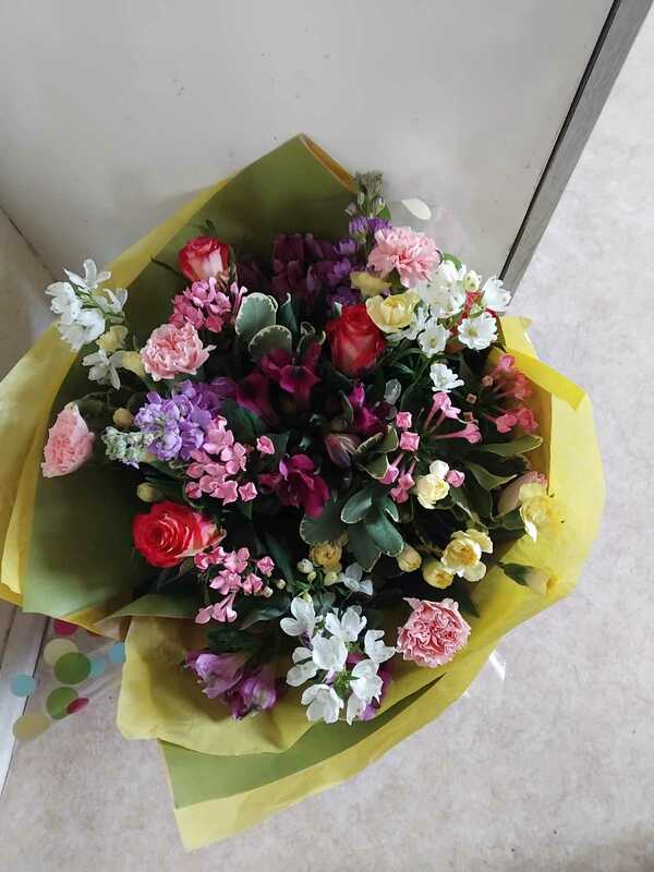 Flowers delivered to customer