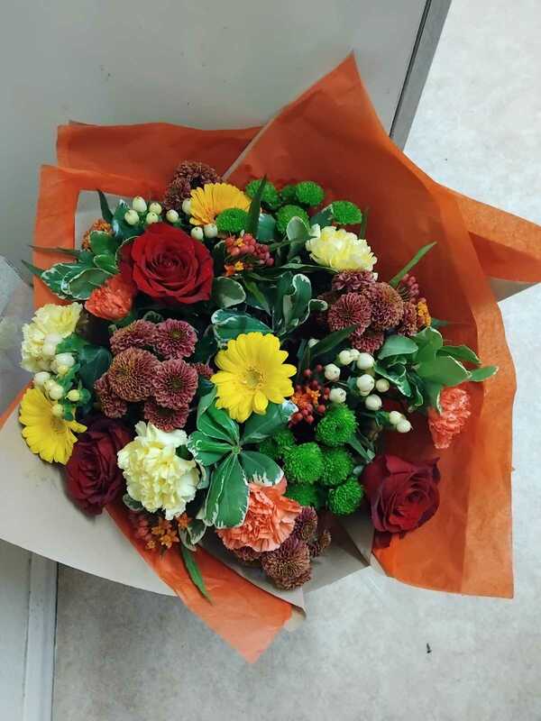 Flowers delivered to customer