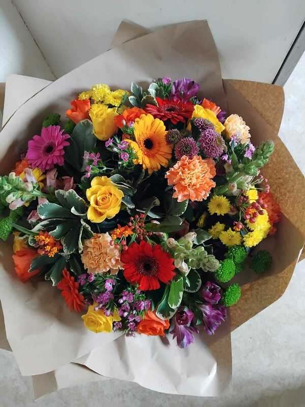 Flowers delivered to customer