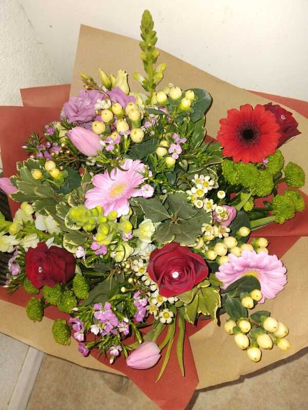 Flowers delivered to customer