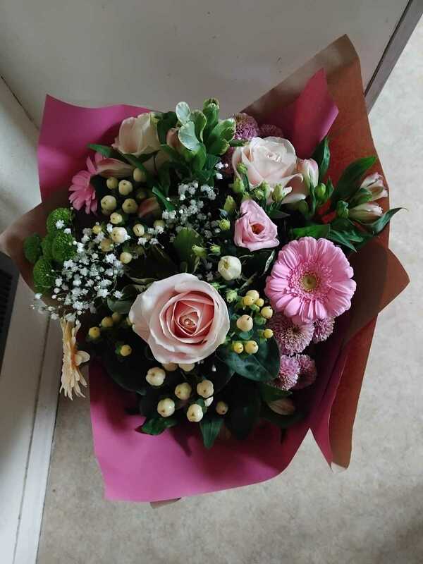 Flowers delivered to customer