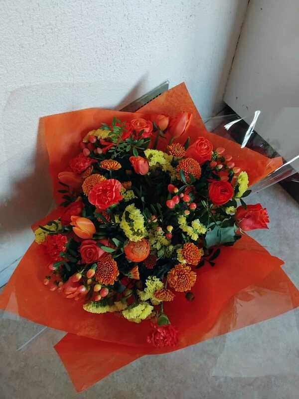 Flowers delivered to customer