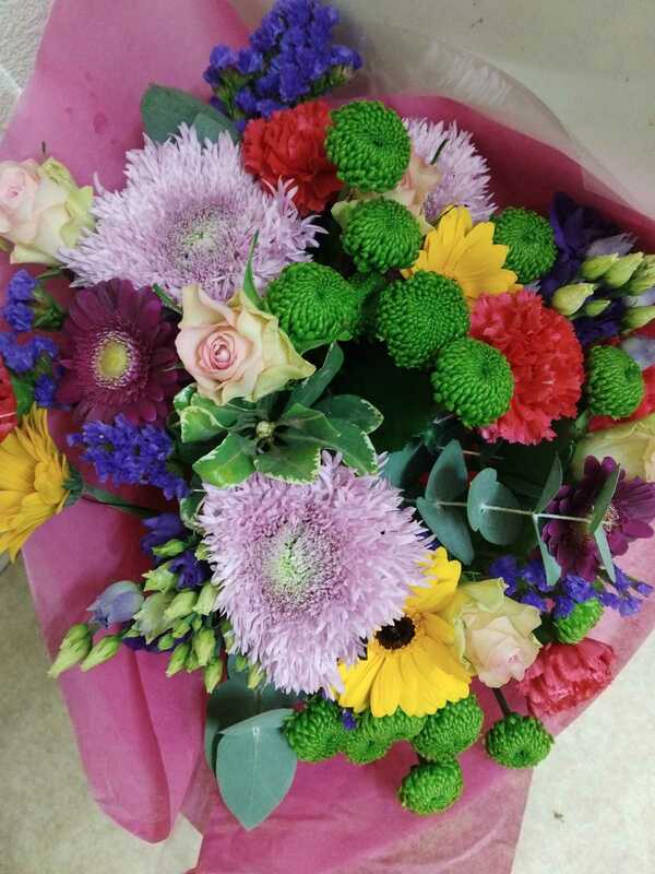 Flowers delivered to customer
