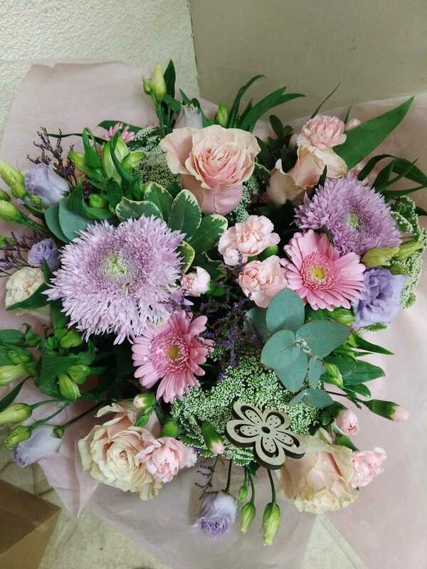 Flowers delivered to customer