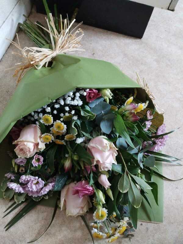 Flowers delivered to customer