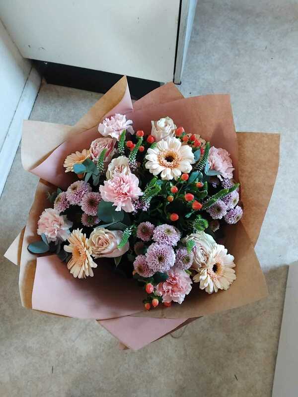 Flowers delivered to customer