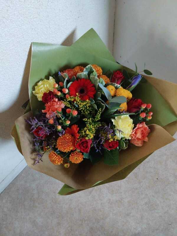 Flowers delivered to customer