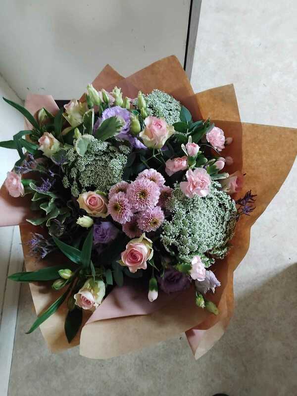 Flowers delivered to customer