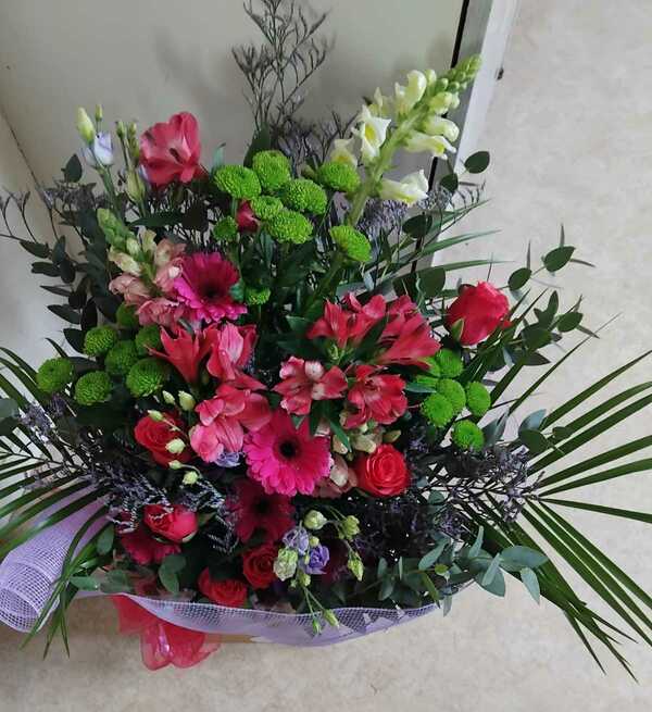 Flowers delivered to customer