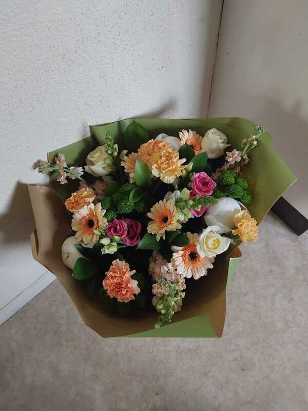 Flowers delivered to customer