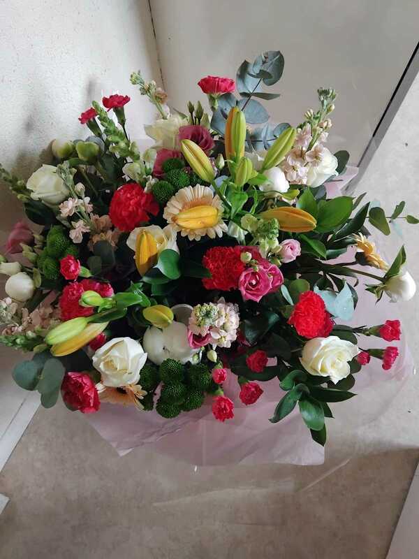 Flowers delivered to customer