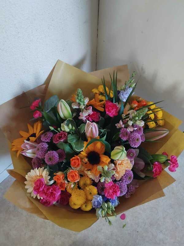 Flowers delivered to customer