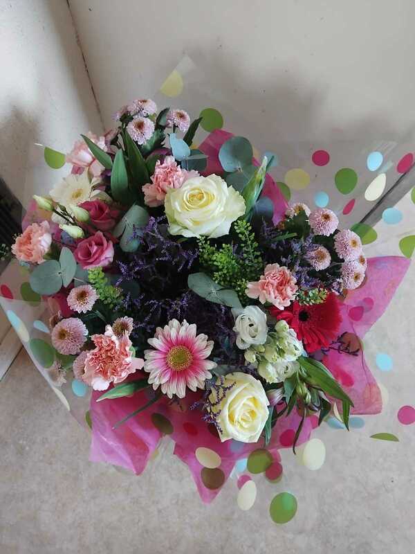 Flowers delivered to customer