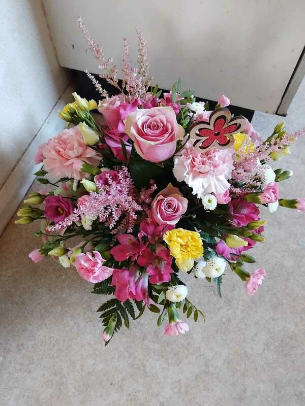 Flowers delivered to customer