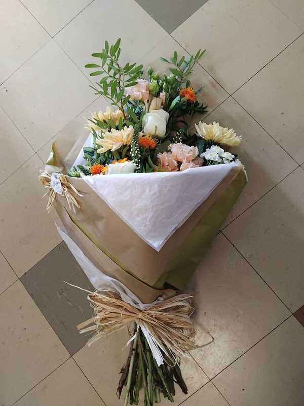 Flowers delivered to customer