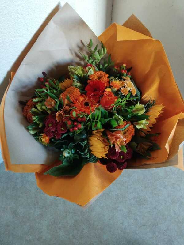 Flowers delivered to customer