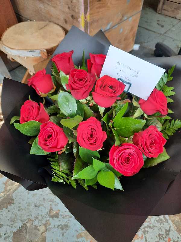 Flowers delivered to customer