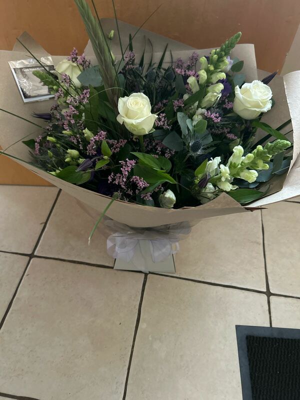 Flowers delivered to customer