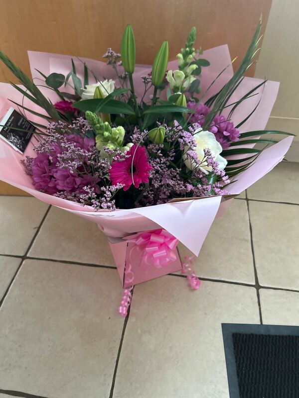 Flowers delivered to customer