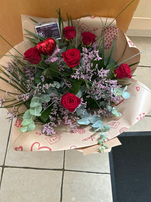 Flowers delivered to customer