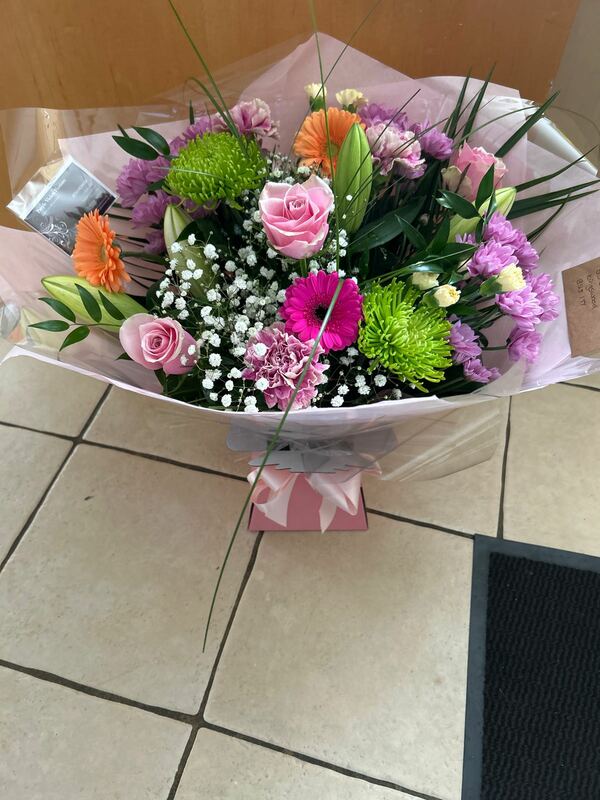 Flowers delivered to customer