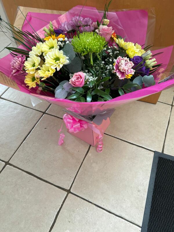 Flowers delivered to customer