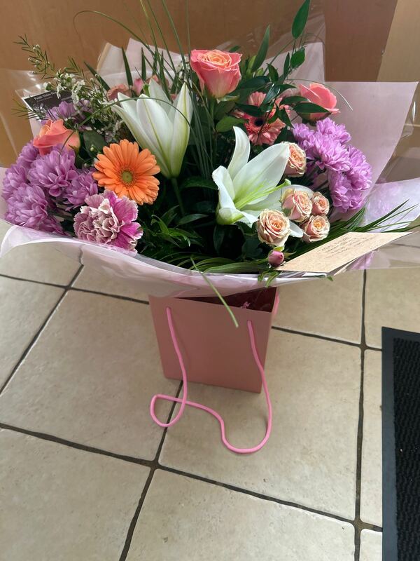 Flowers delivered to customer