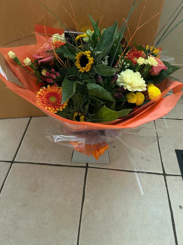 Flowers delivered to customer