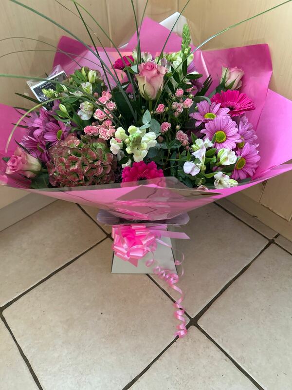 Flowers delivered to customer