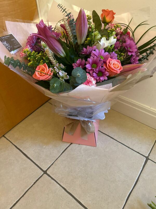 Flowers delivered to customer