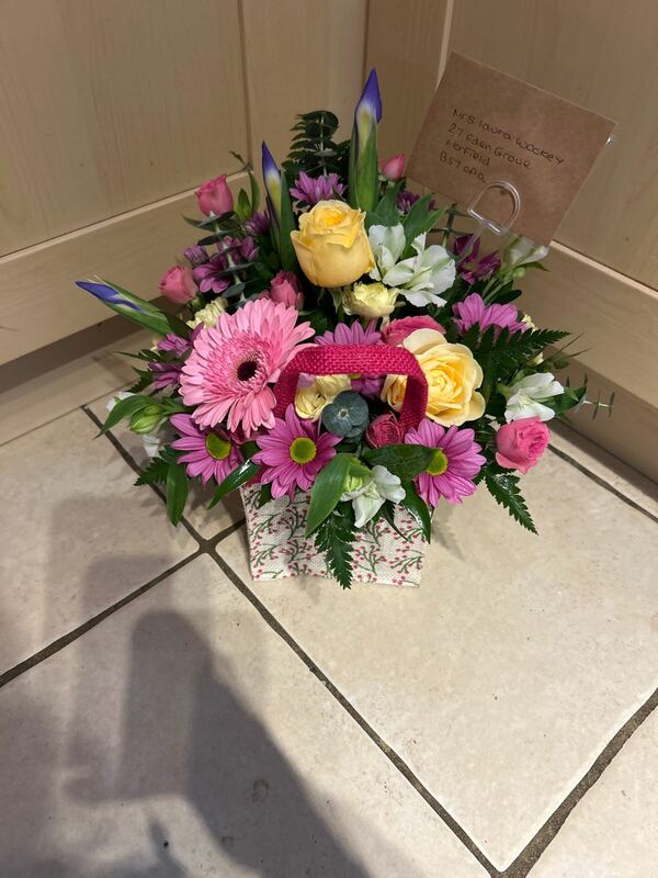 Flowers delivered to customer