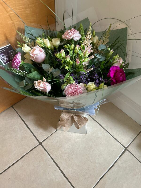 Flowers delivered to customer